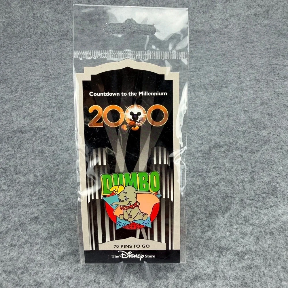 Disney Store Countdown to the Millennium 2000 Dumbo 1941 Pin 70 Pins to Go